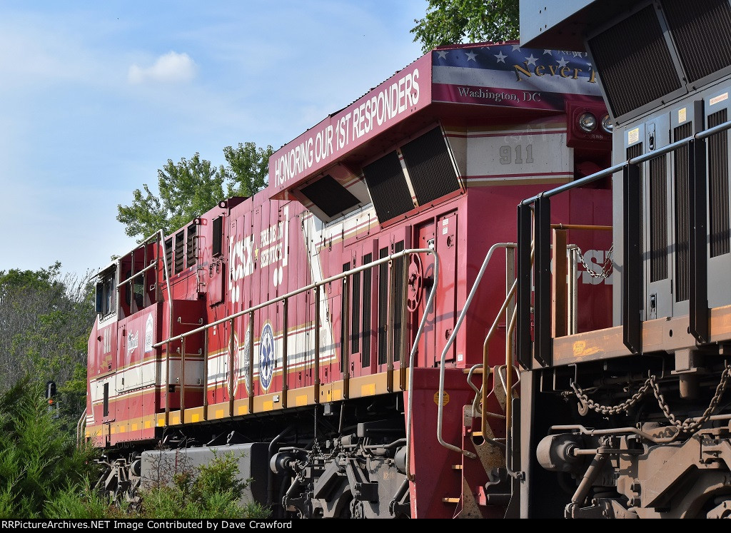 CSX 911 in Gordonsville